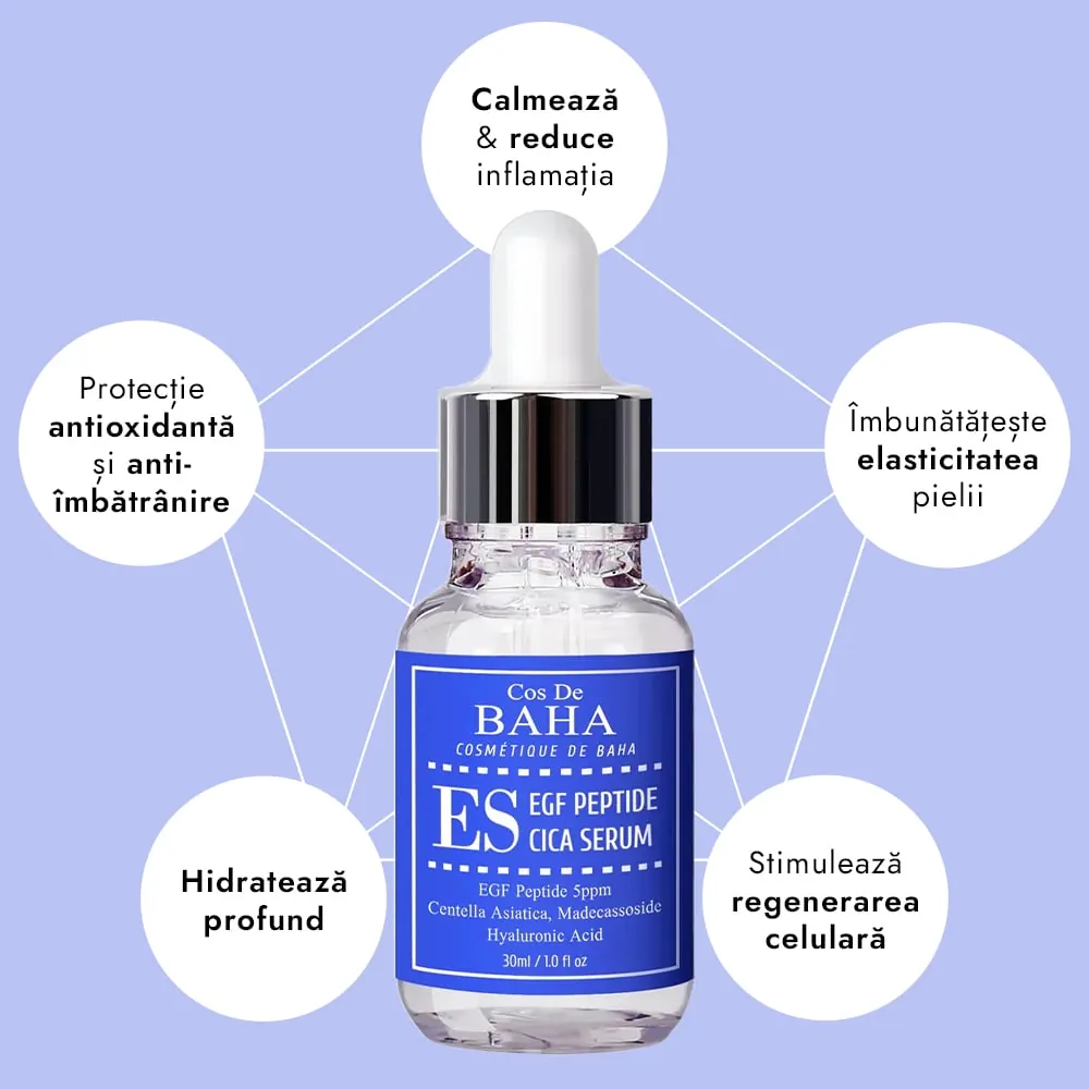 Ser cu Peptide EGF - Cos DE BAHA EGF Peptide 5ppm Cica MadecaSoside Serum
