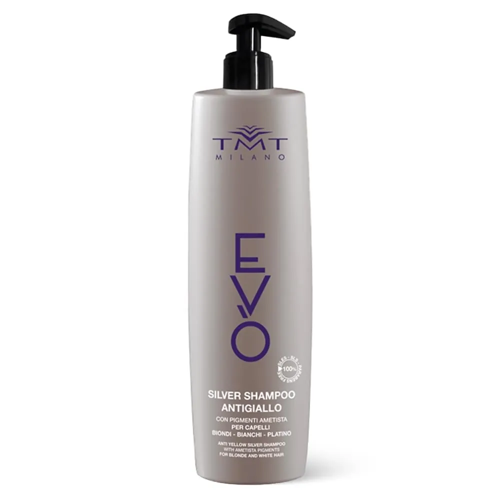 Sampon Profesional Anti-Reflexii Galbene TMT Milano EVO Silver Shampoo 1000 ml