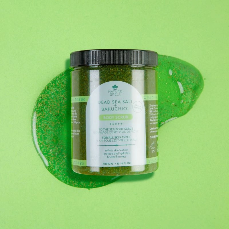 Exfoliant pentru Corp Nature Spell Dead Sea Salt & Bakuchiol Body Scrub