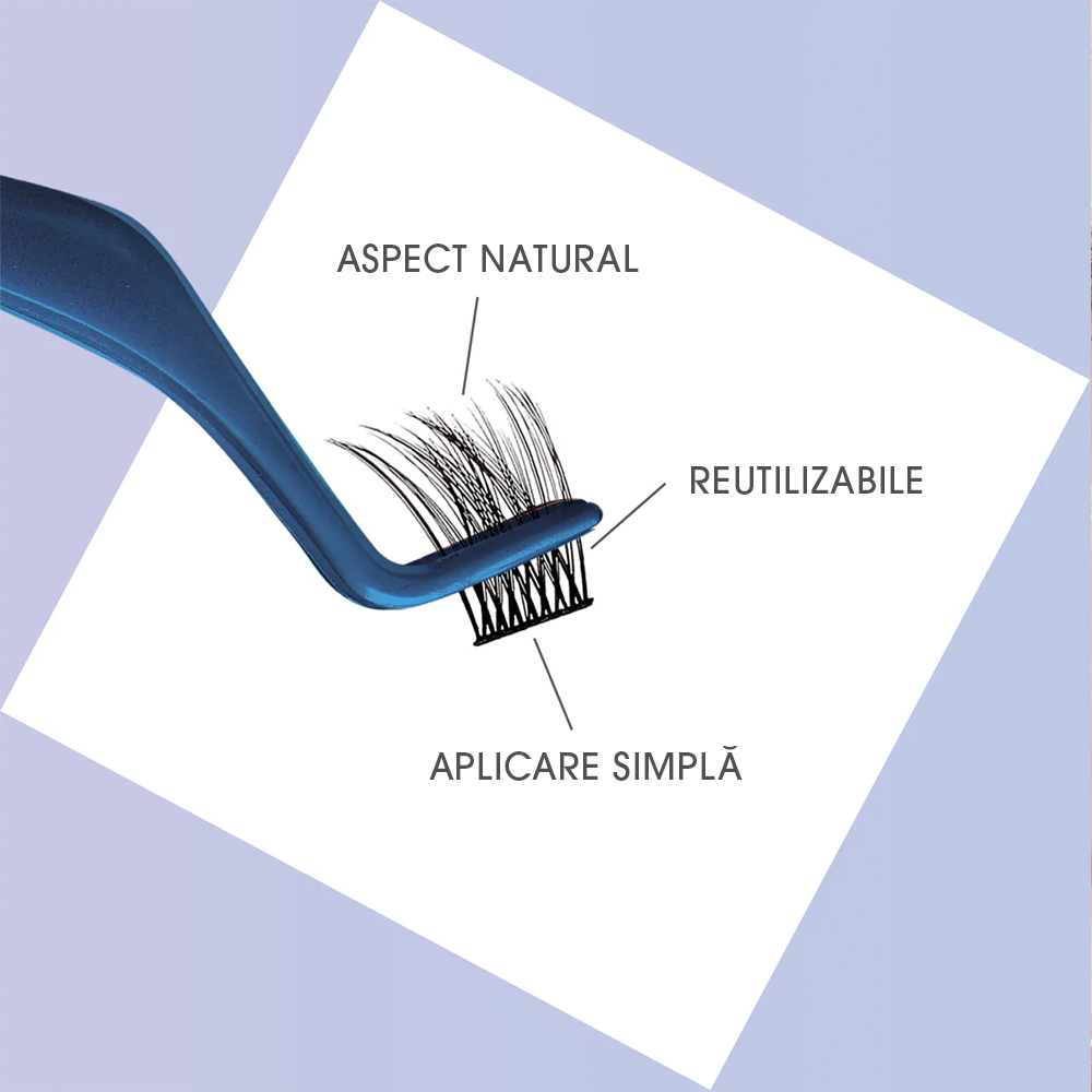 Gene False Individuale Diverse Lungimi KissUSA Falscara Lashes Clear Band Multipack