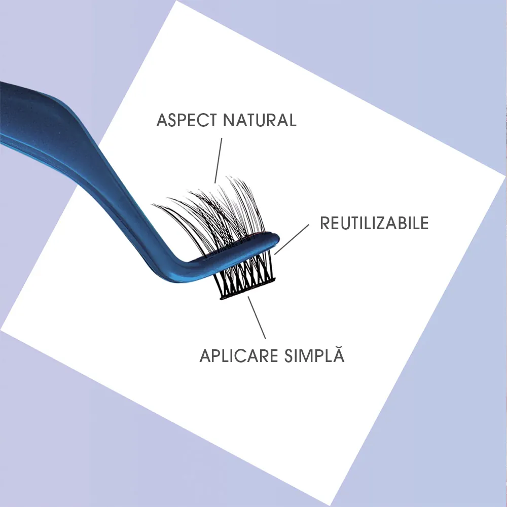 Gene False Individuale Diverse Lungimi KissUSA Falscara Lashes Clear Band Multipack