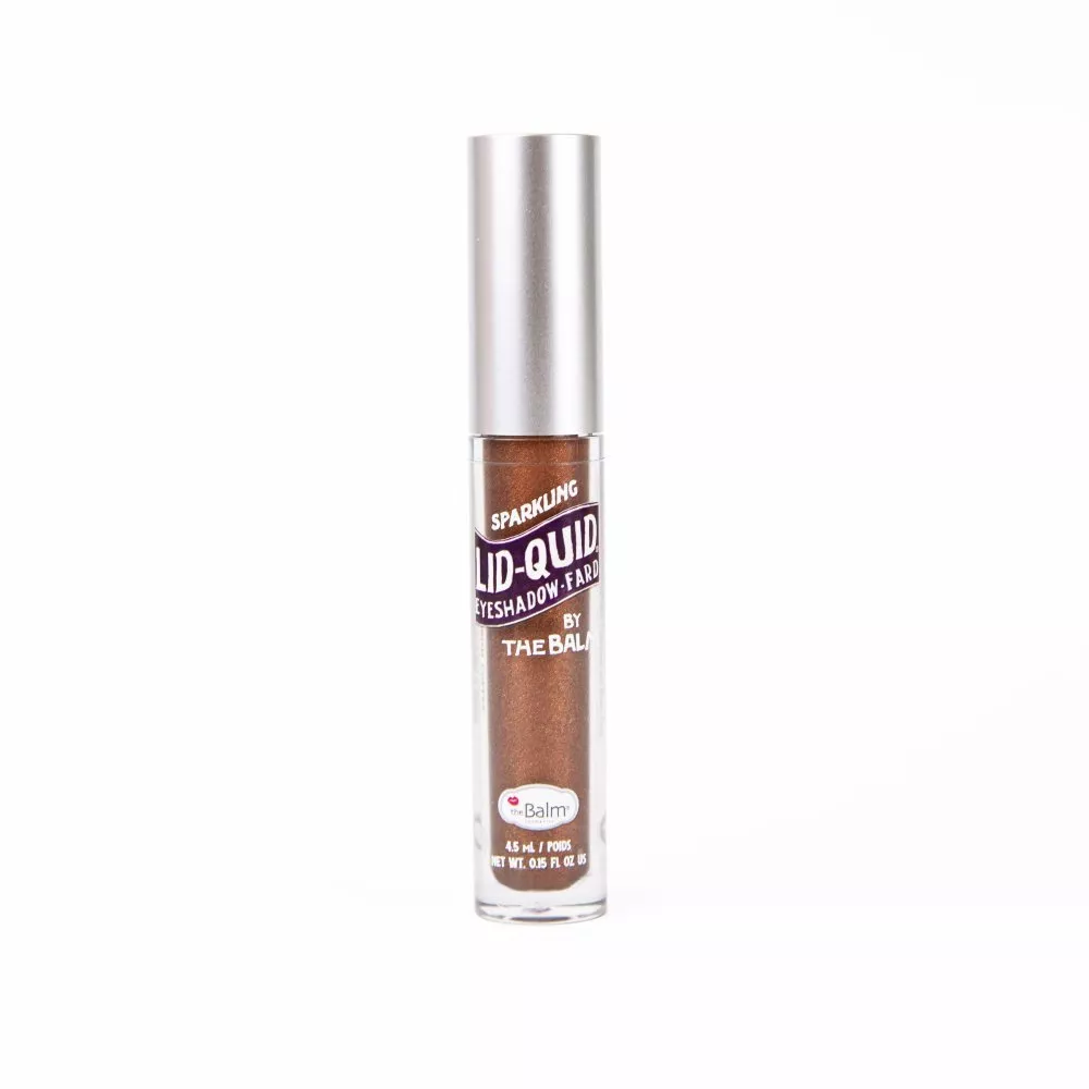 Fard de pleoape lichid theBalm Lid-Quid Sparkling Liquid Eyeshadow Irish Coffee
