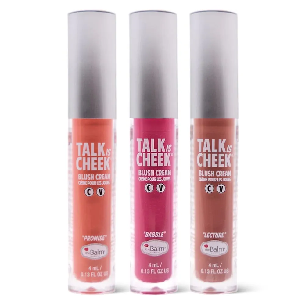 Fard lichid multifunctional theBalm Talk is Cheek Lip & Blush Cream