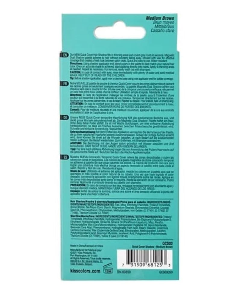 Fard pentru par KissUSA Quick Cover Root Touch Up Medium Brown