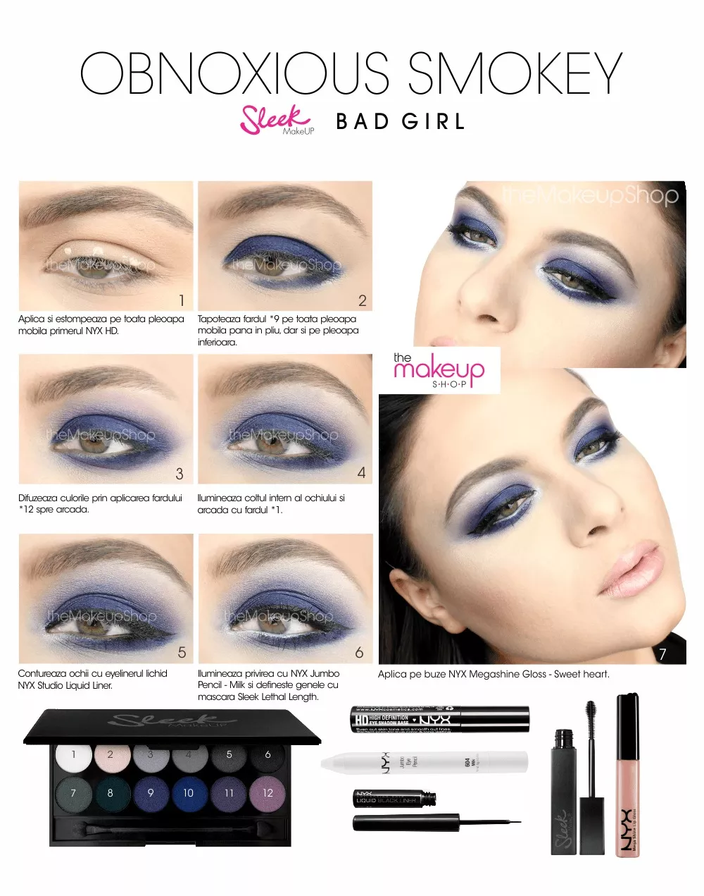 Paleta farduri Sleek MakeUP Bad Girl