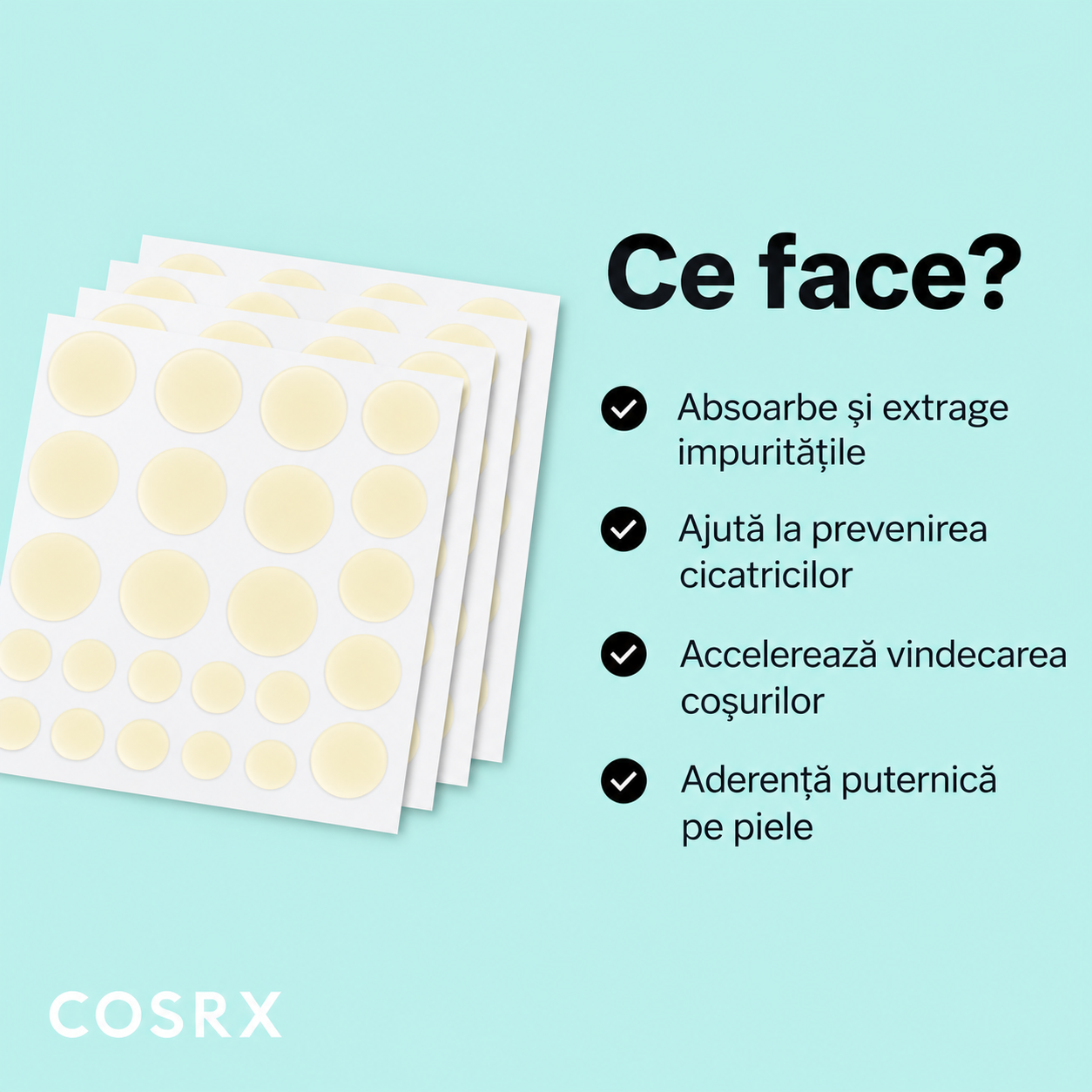 Plasturi pentru Tratarea Imperfectiunilor Cosrx Master Patch Orig — imaginea 3