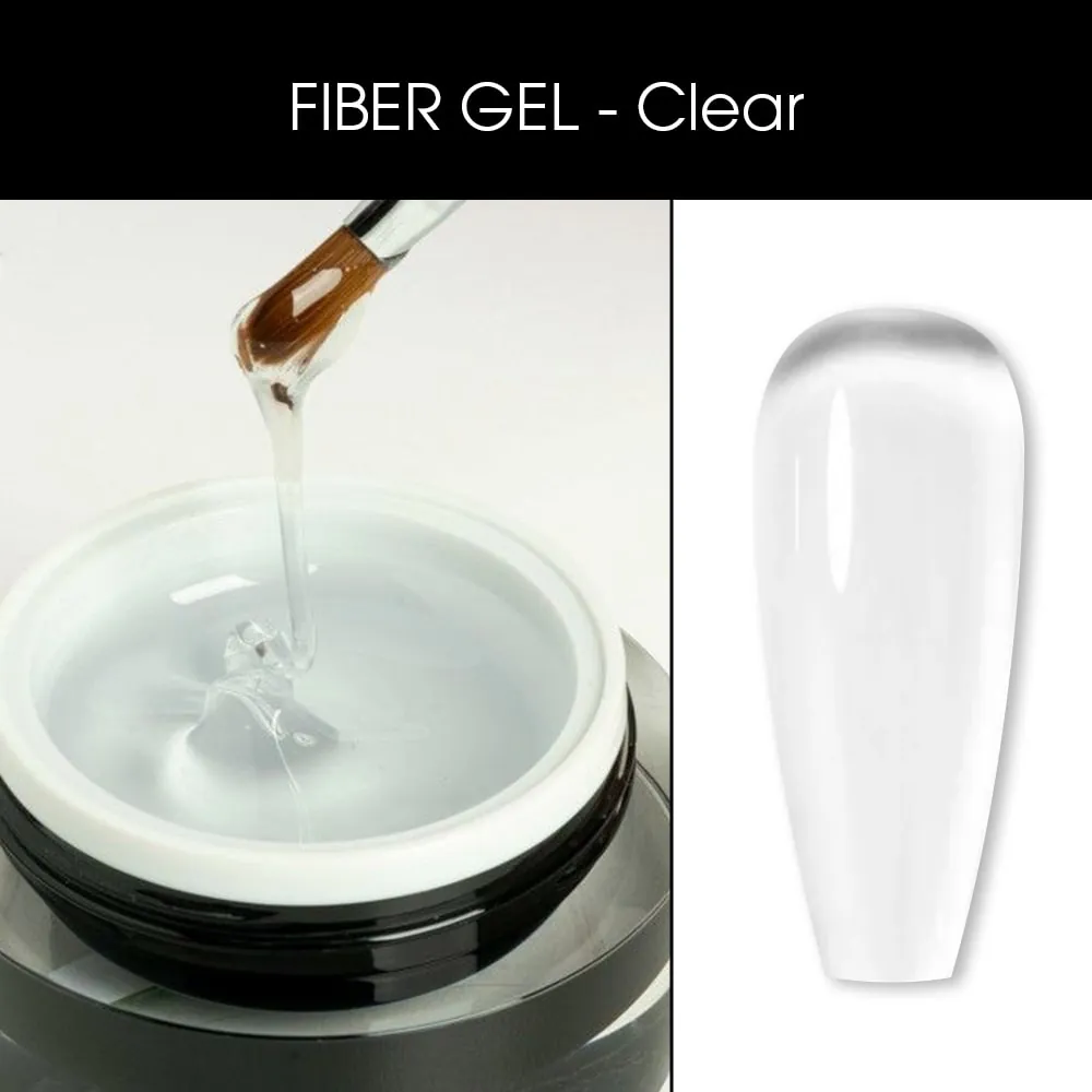Gel UV pentru Constructie BO.NAIL Fiber Gel Clear 14 g
