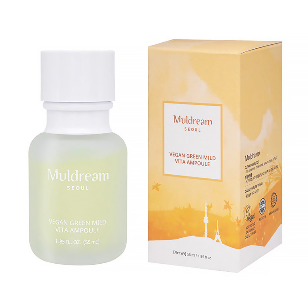 Ser Intens Anti-Hiperpigmentare cu Vitamina C Muldream Vegan Green Mild VITA Ampoule