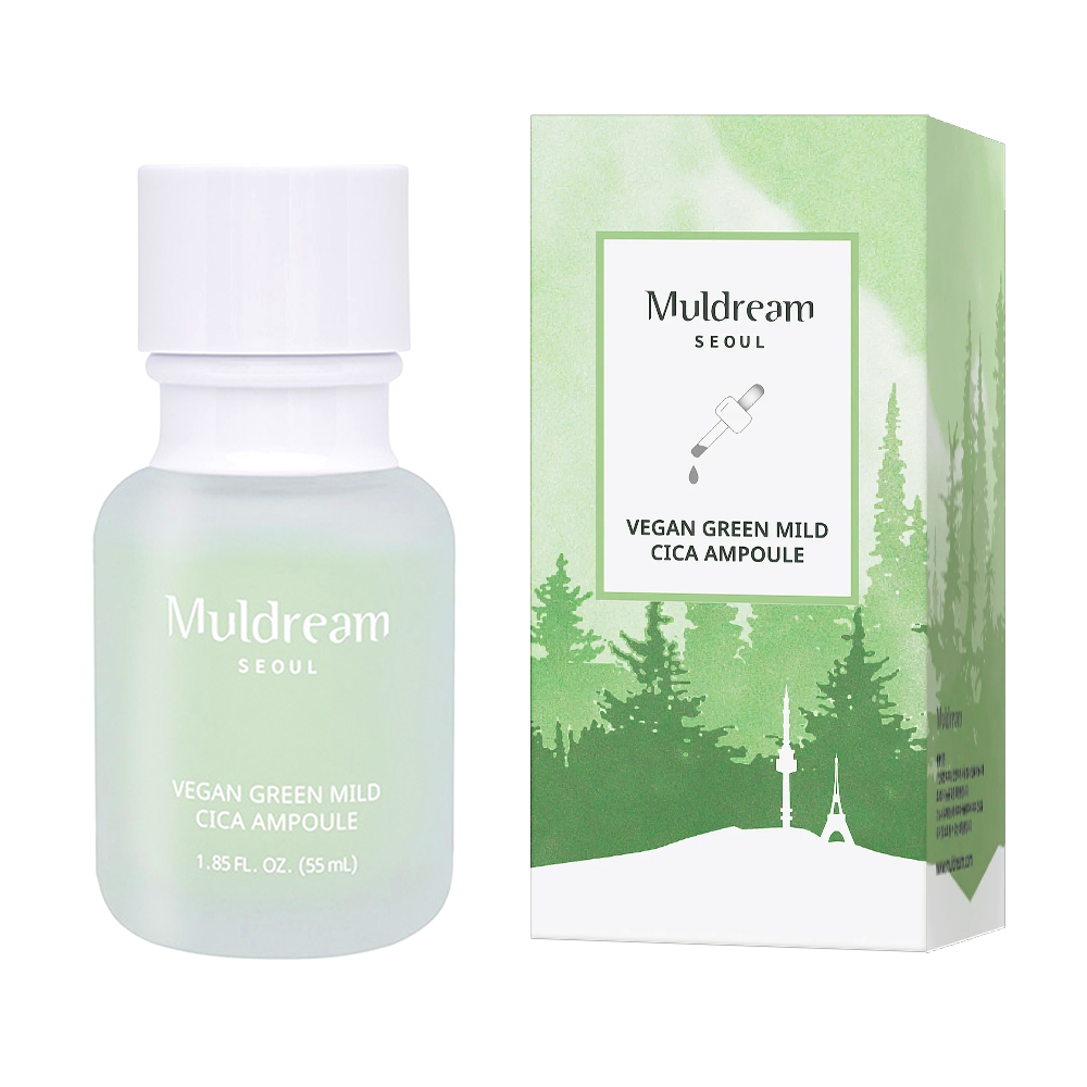 Ser Intens Hidratant & Calmant cu Centella Asiatica Muldream Vegan Green Mild CICA Ampoule