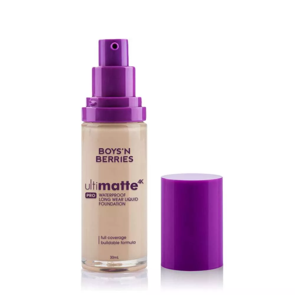 Fond de ten Boys`n Berries Ultimatte 4K PRO Liquid Foundation Natural Boys`n Berries