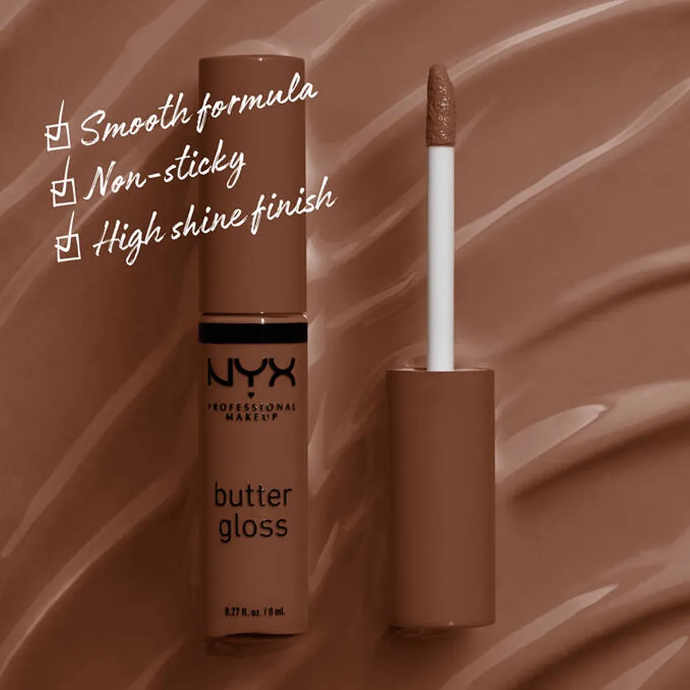 Luciu buze NYX Professional Makeup Butter Gloss Fudge Me