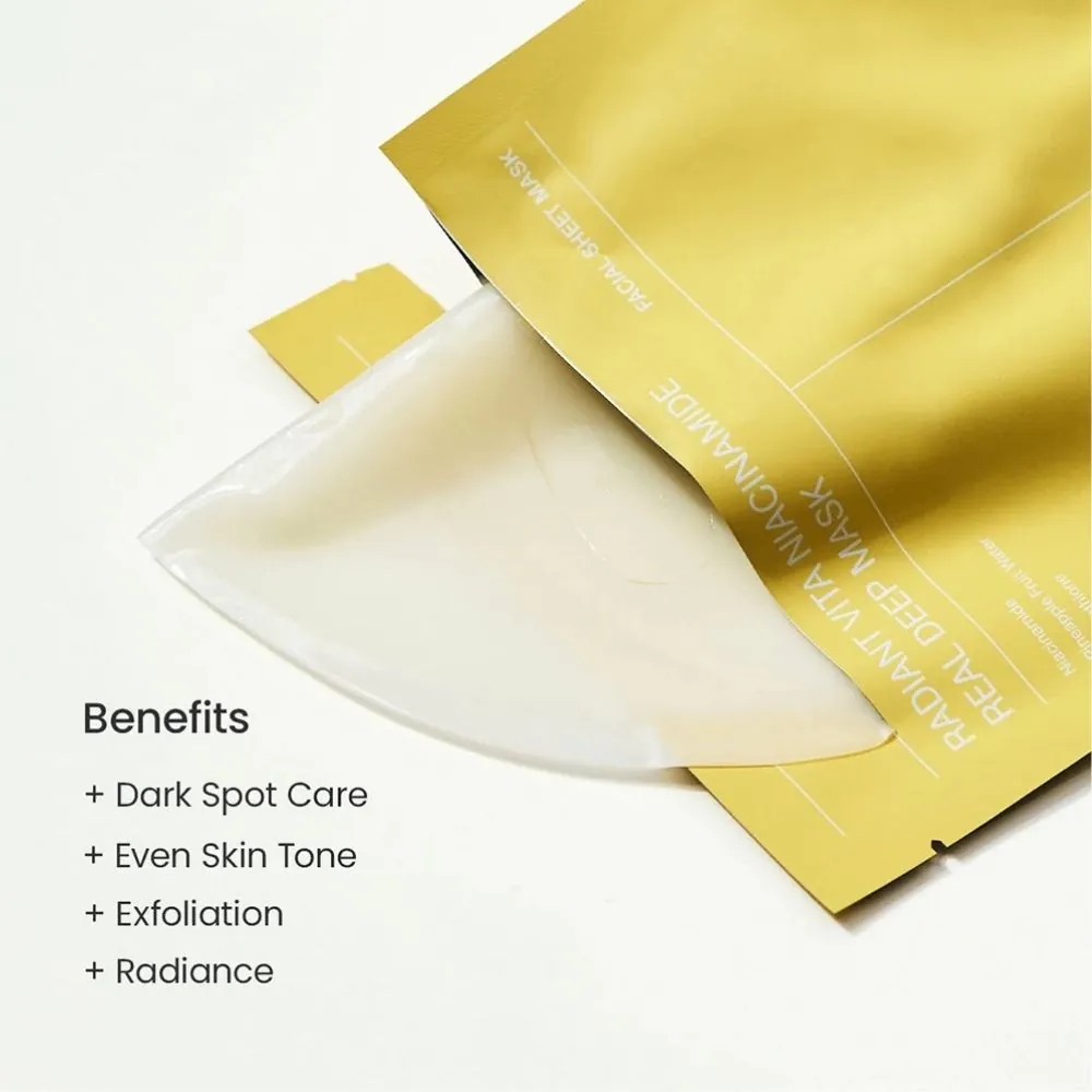 Mască pentru Luminozitate Biodance Radiant Vita Niacinamide Real Deep Mask