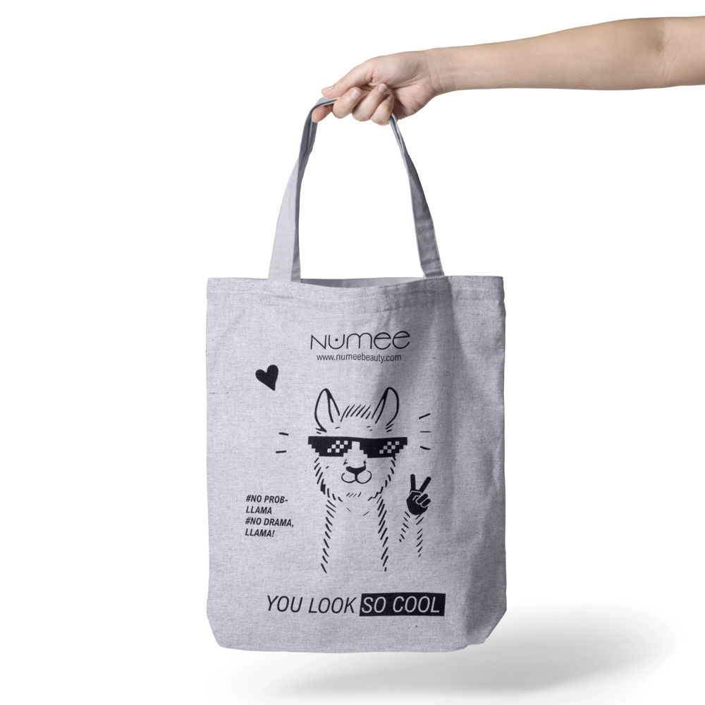 Geanta Panza cu Imprimeu Lama Numee Llama Design Tote Bag