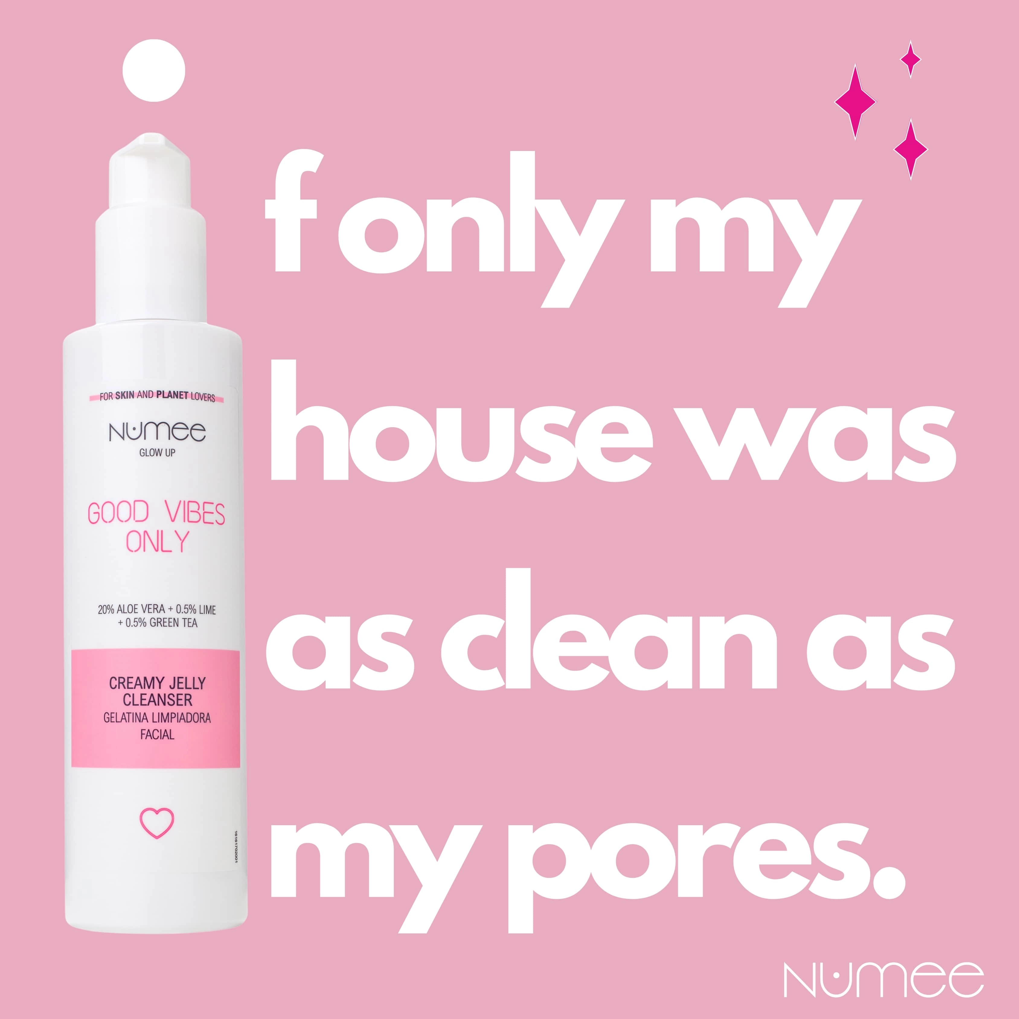 Gel pentru Curatare Numee Glow Up Good Vibes Only Creamy Jelly Cleanser