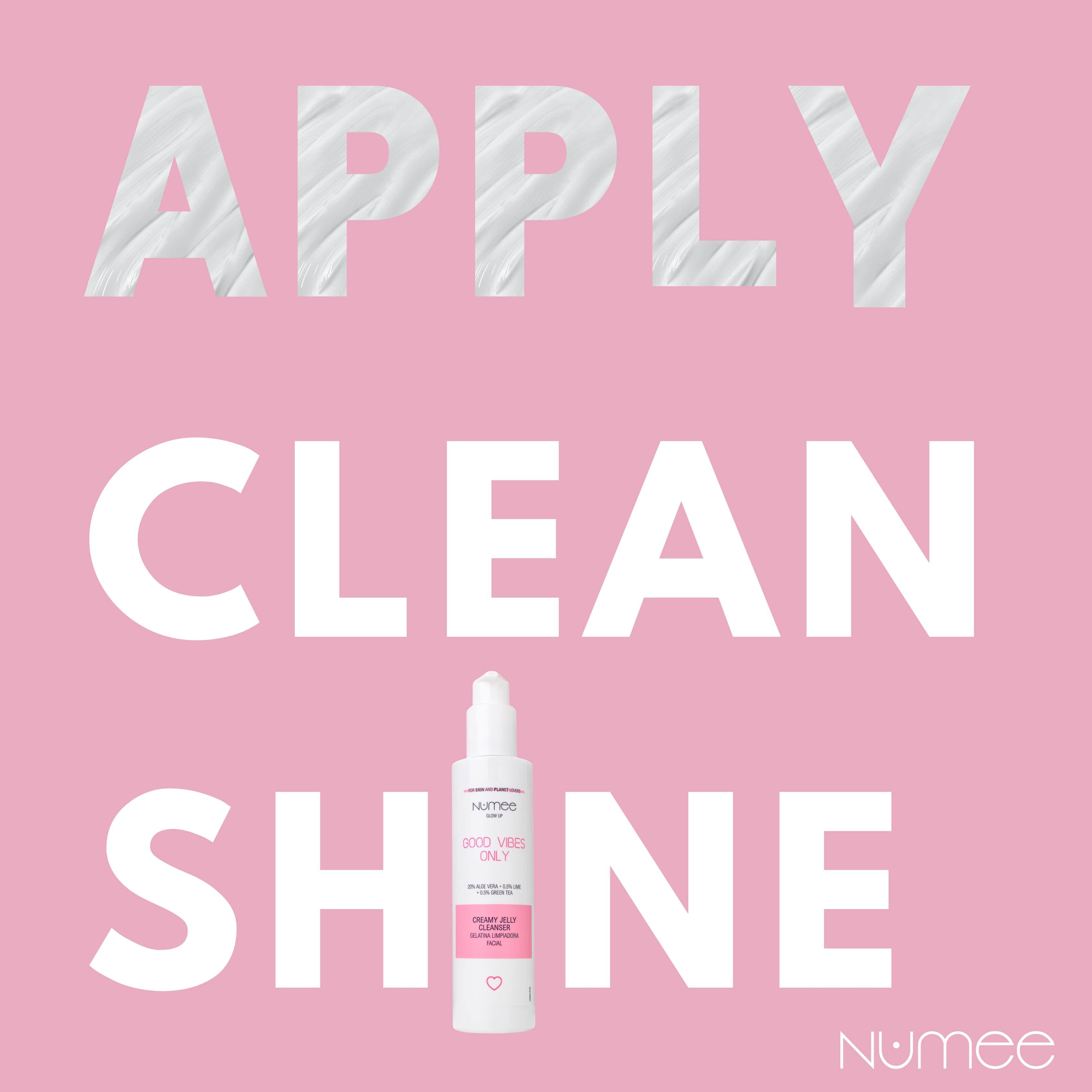 Gel pentru Curatare Numee Glow Up Good Vibes Only Creamy Jelly Cleanser