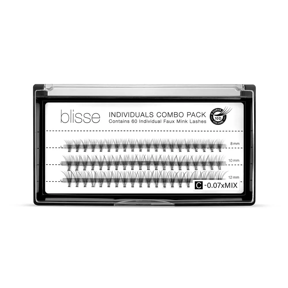 Gene False Individuale Diverse Lungimi Blisse 10D Individual Lashes