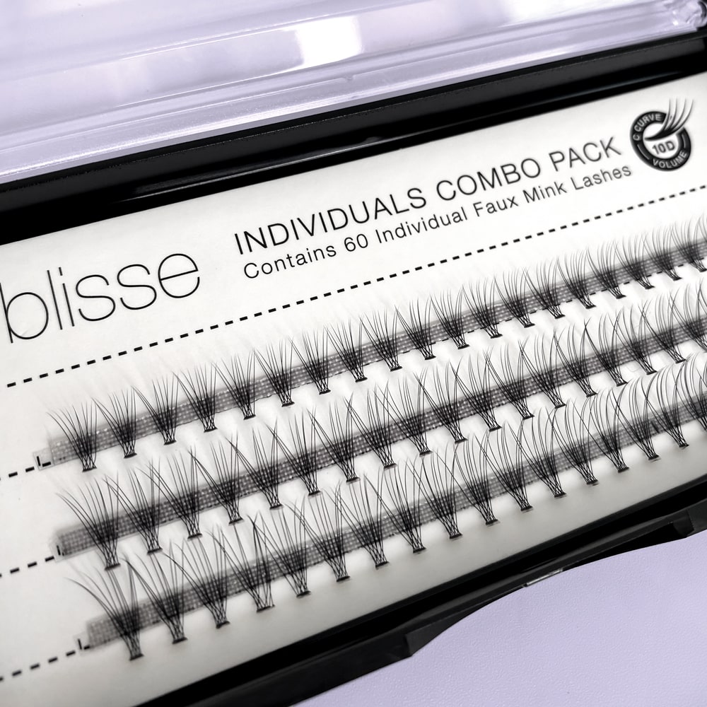 Gene False Individuale Diverse Lungimi Blisse 10D Individual Lashes