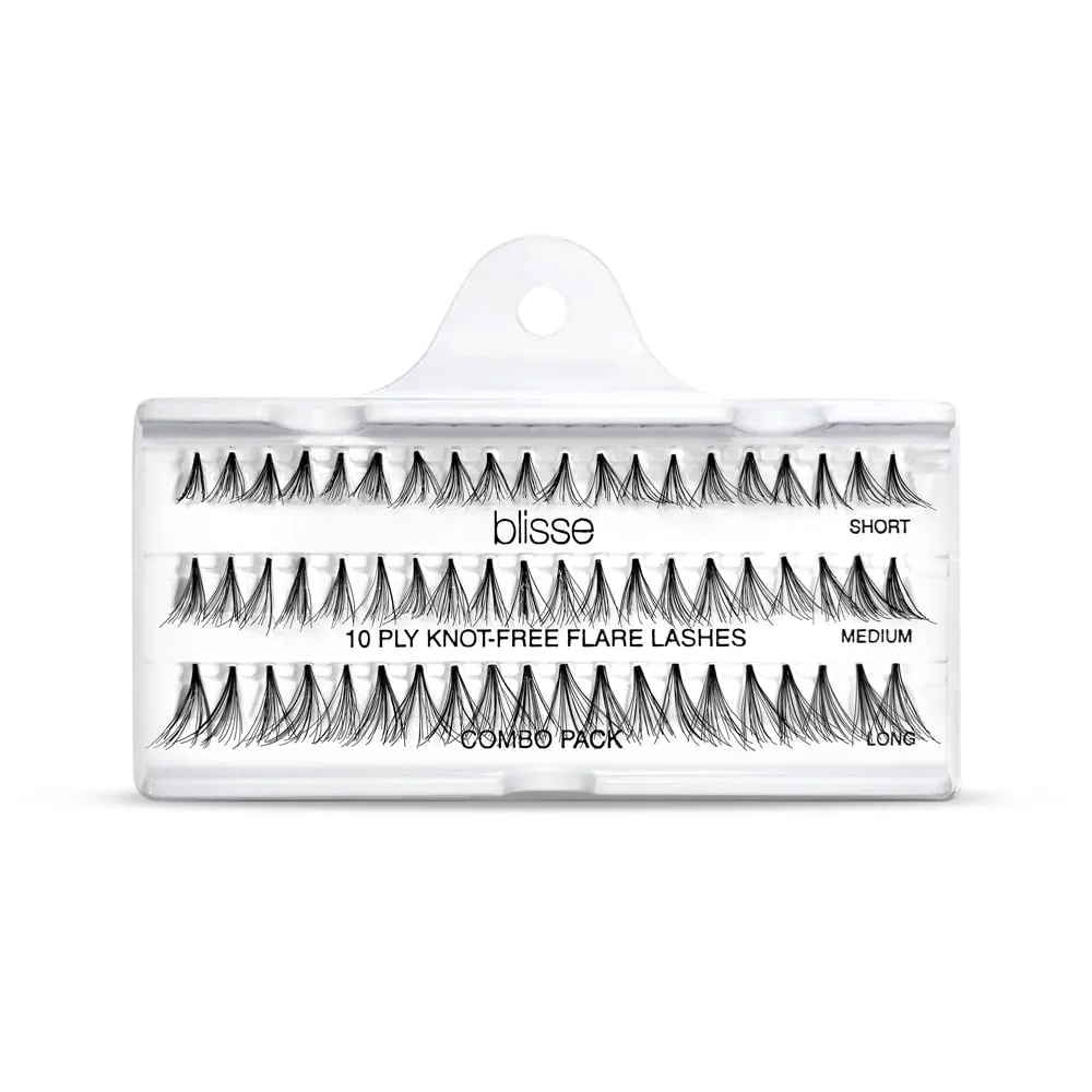 Gene False Individuale fara Nod Diverse Lungimi Blisse 10 PLY Knott-free Flare Lashes