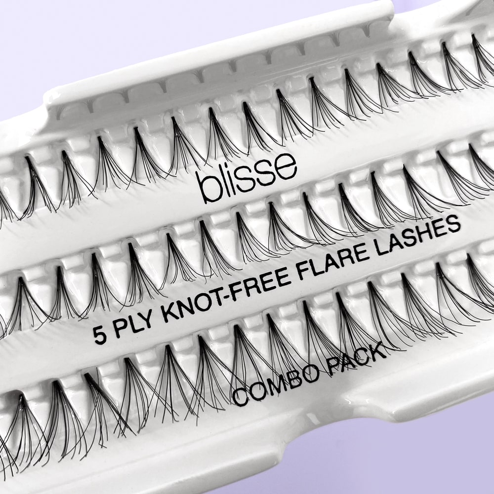 Gene False Individuale fara Nod Diverse Lungimi Blisse 5 PLY Knott-free Flare Lashes