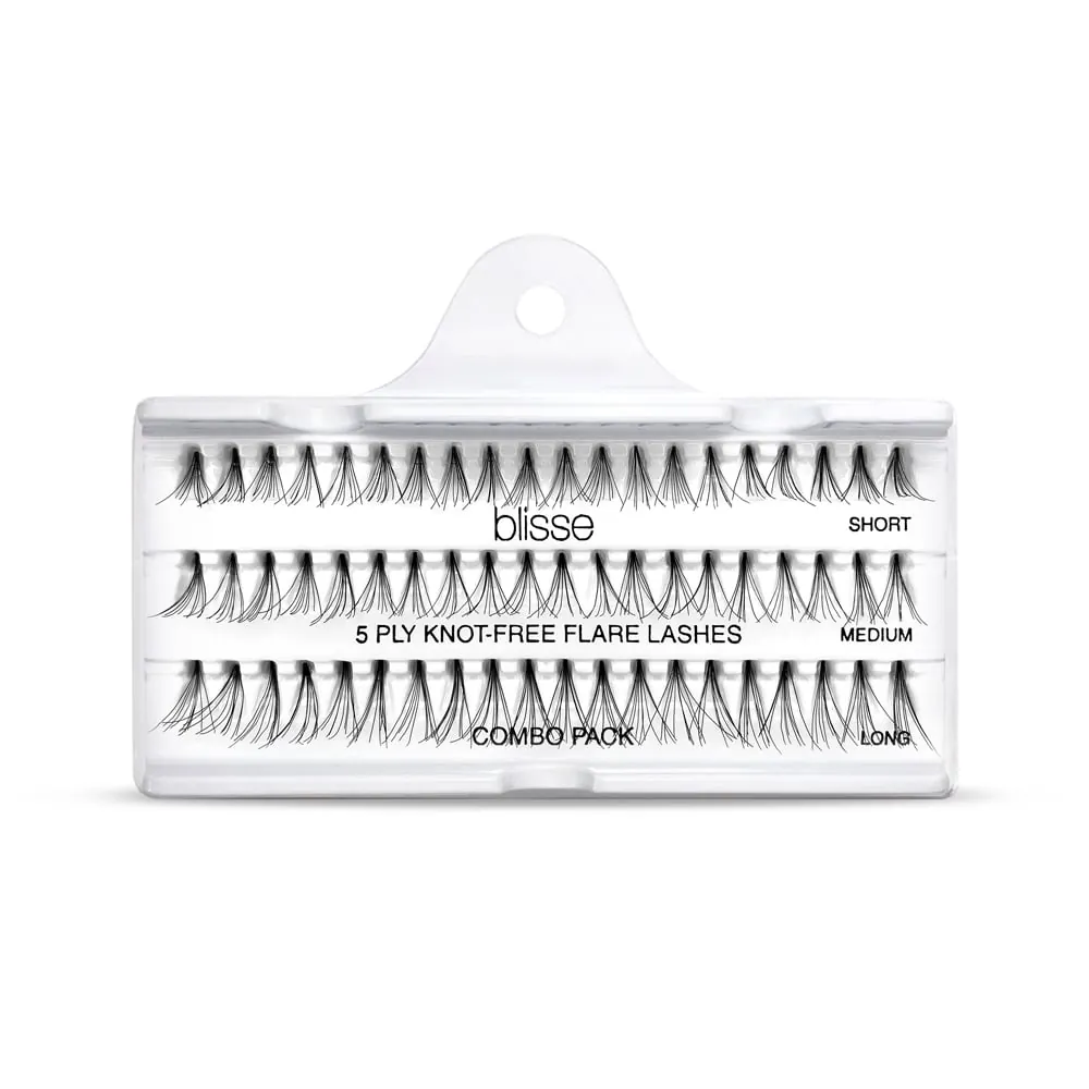 Gene False Individuale fara Nod Diverse Lungimi Blisse 5 PLY Knott-free Flare Lashes