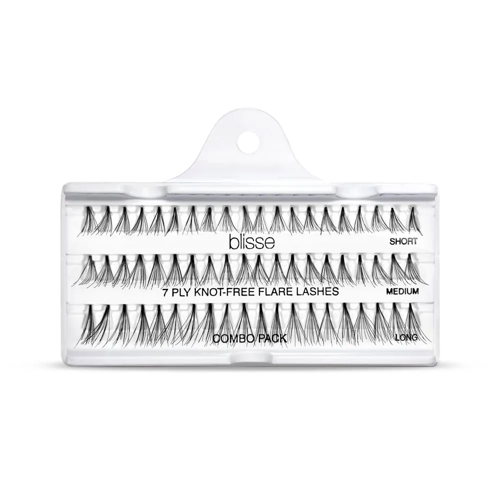 Gene False Individuale fara Nod Diverse Lungimi Blisse 7 PLY Knott-free Flare Lashes