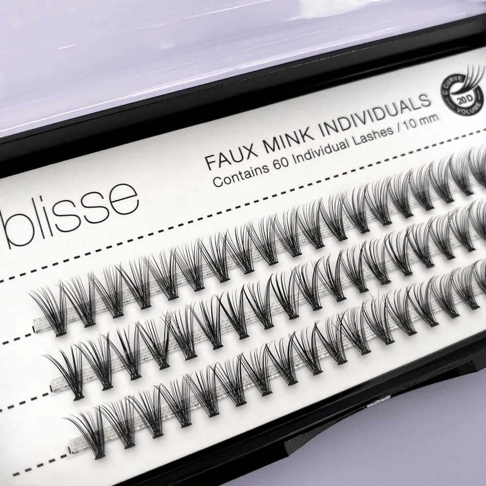 Gene False Individuale Lungime Medie Blisse 20D Individual Lashes