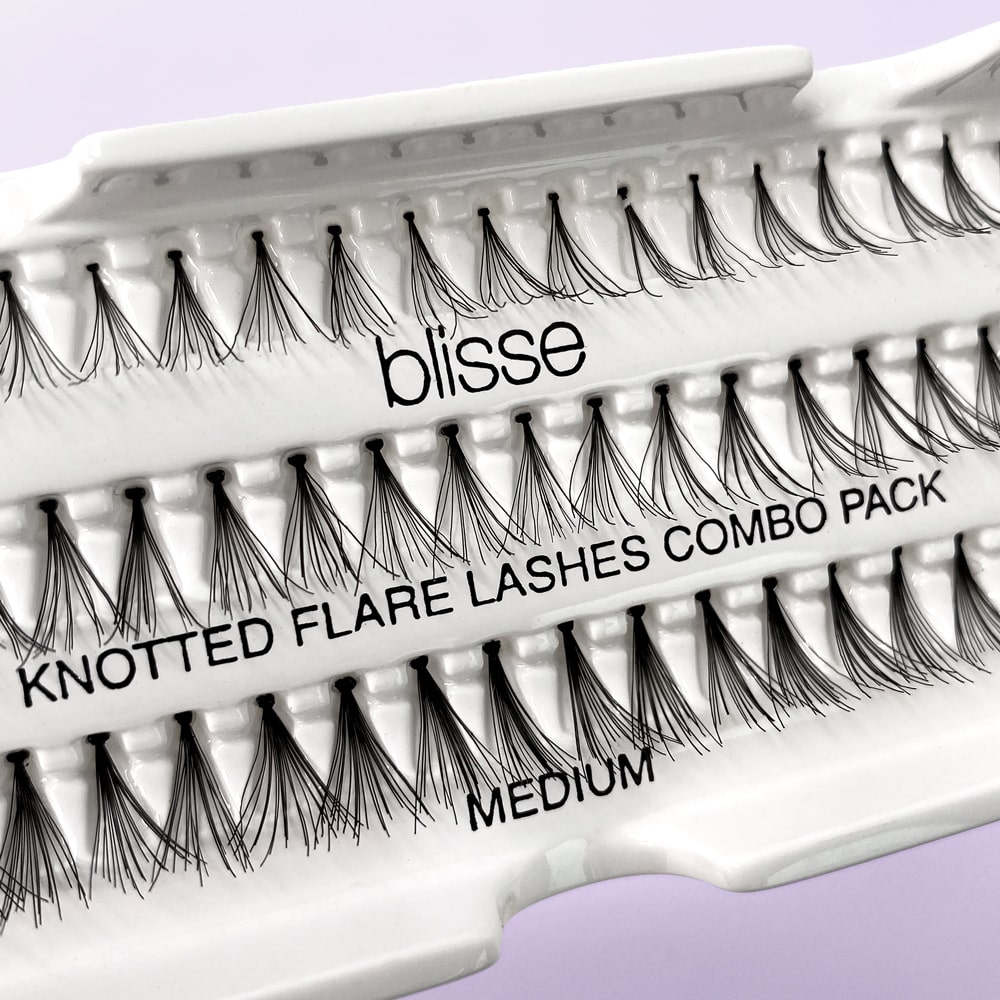 Gene False Individuale Mix 5/7/10 PLY cu Nod Lungime Medie Blisse Knotted Flare Lashes