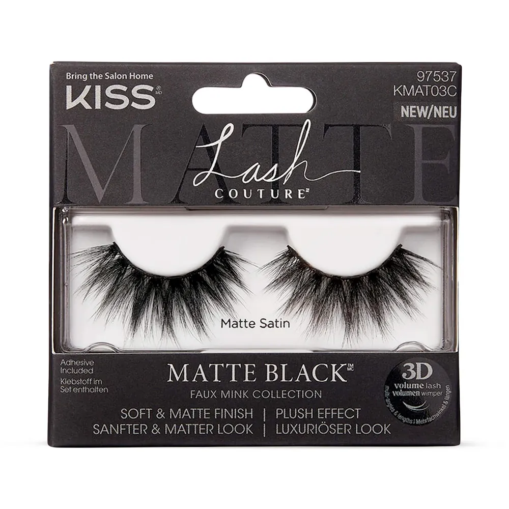 Gene False KissUSA Lash Couture Matte Black Matte Satin