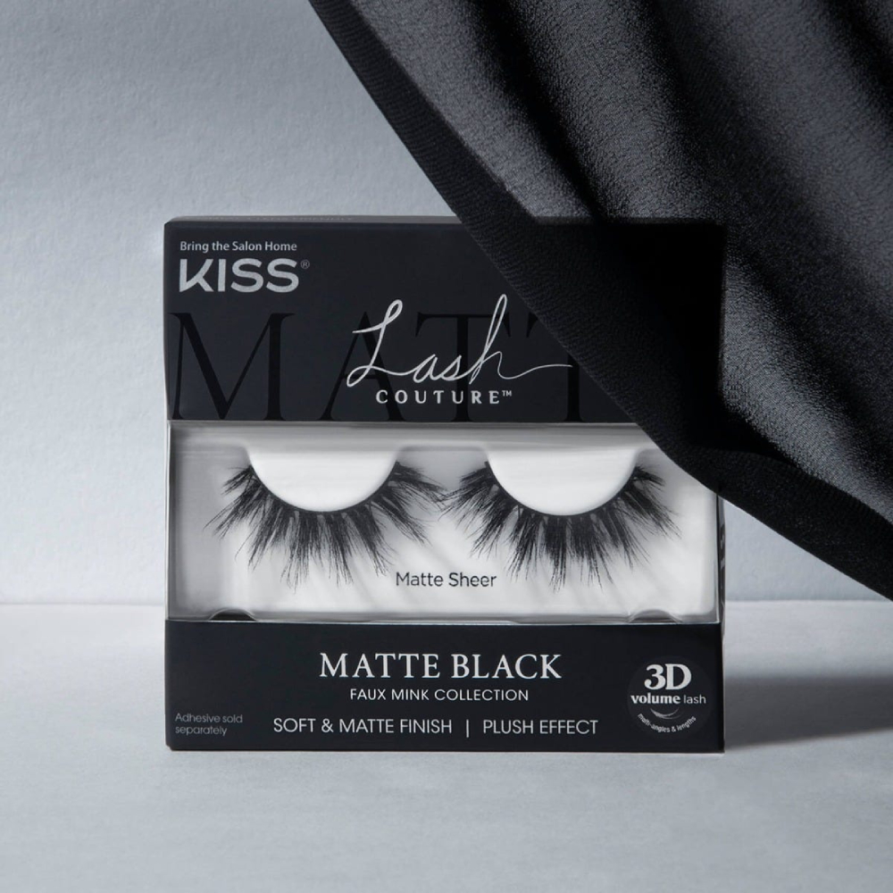 Gene False KissUSA Lash Couture Matte Black Matte Sheer