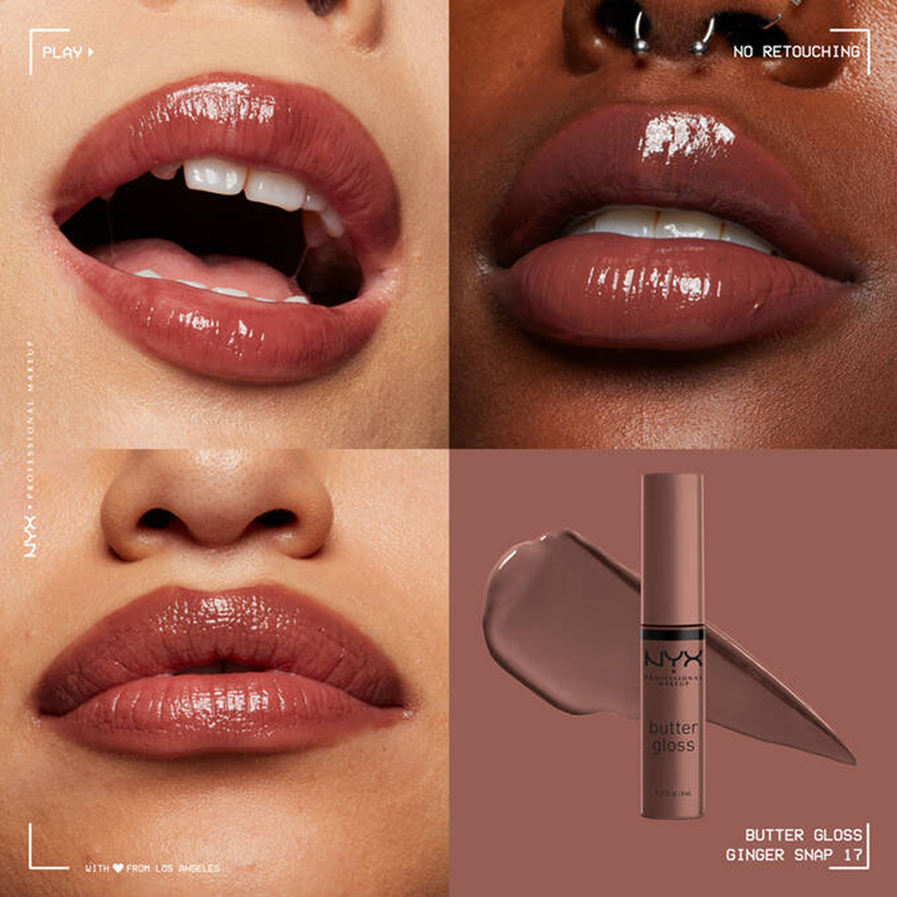Luciu buze NYX Professional Makeup Butter Gloss Ginger Snap - imagine 2