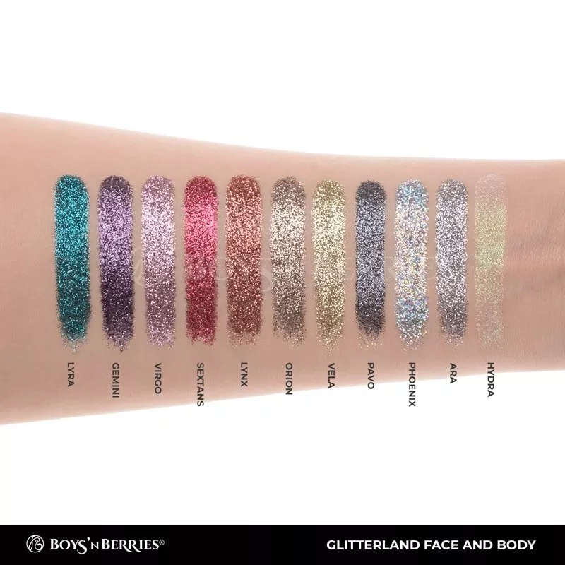 Glitter pulbere Boys`n Berries Glitterland Face and Body Lyra