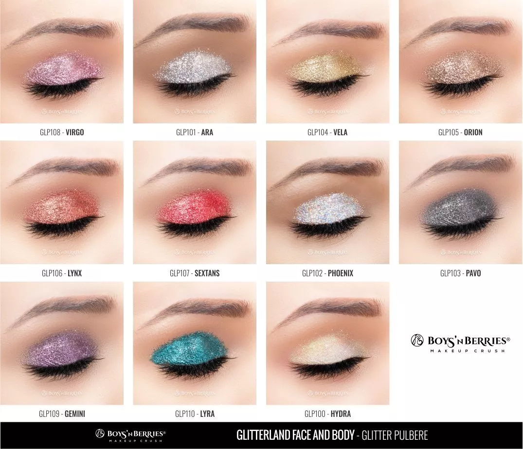 Glitter pulbere Boys`n Berries Glitterland Face and Body Lyra