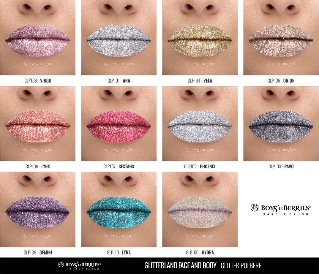 Glitter Pulbere Boys`n Berries Glitterland Face and Body
