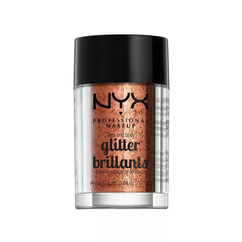Glitter pulbere NYX Professional Makeup Face and Body Glitter Copper