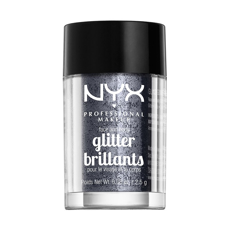 Glitter pulbere NYX Professional Makeup Face and Body Glitter Gunmetal