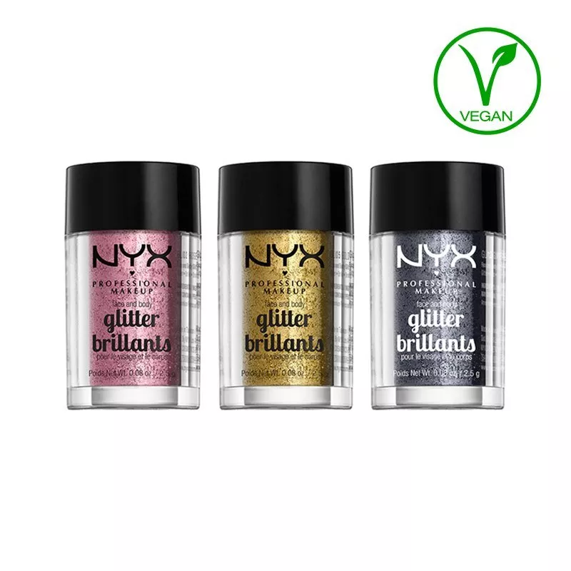 Glitter pulbere NYX Professional Makeup Face and Body Glitter Rose