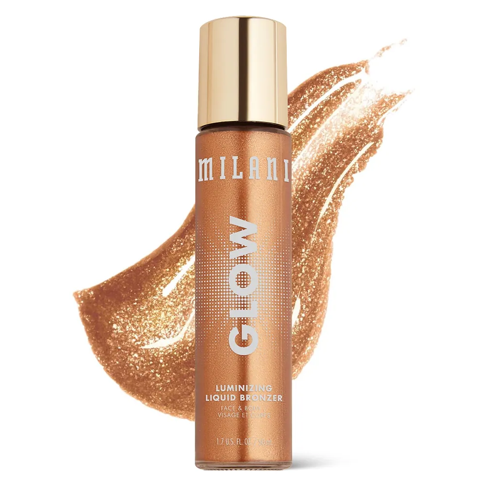 Bronzer Lichid Milani Glow Luminizing Face & Body Liquid Bronzer Bronze Glow