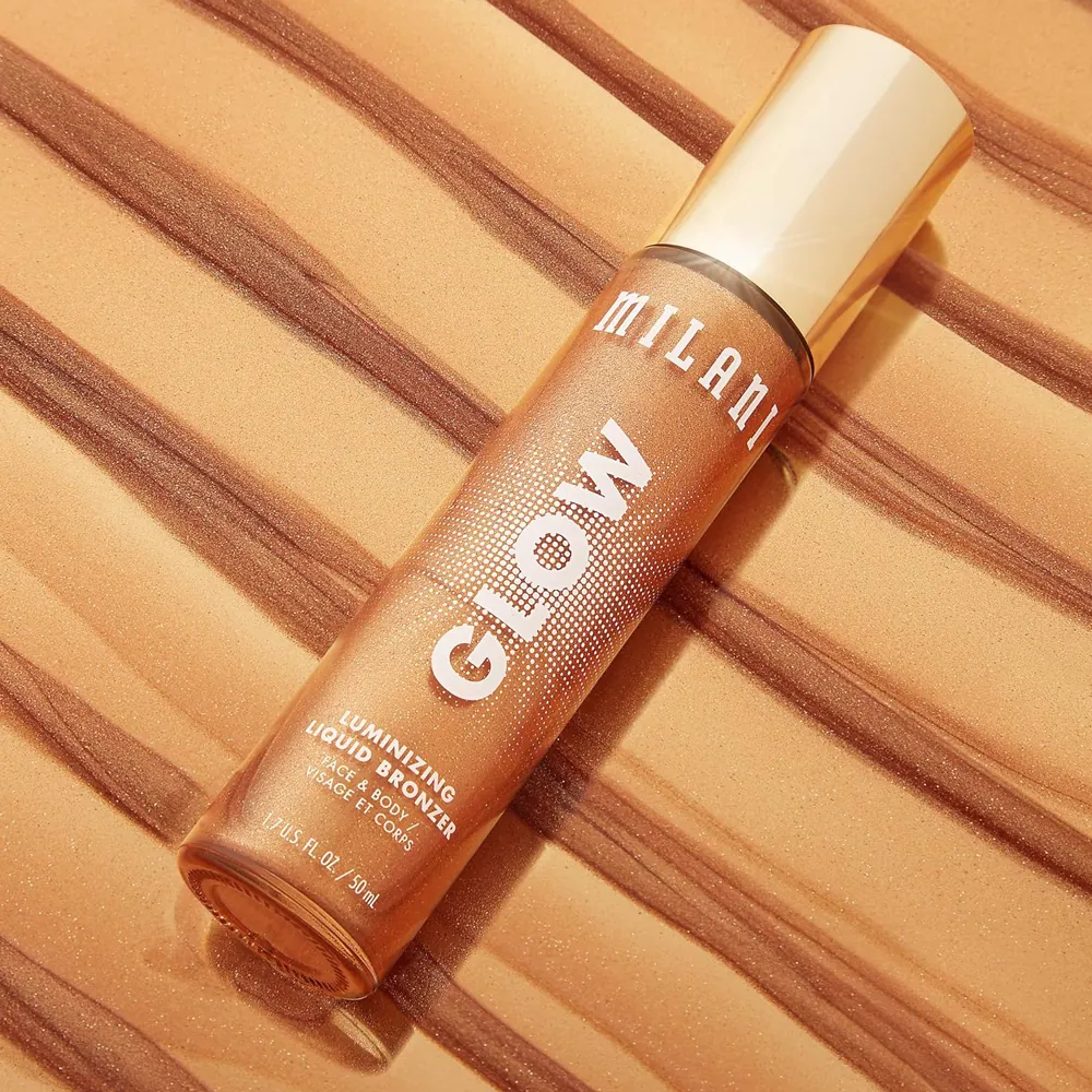 Bronzer Lichid Milani Glow Luminizing Face & Body Liquid Bronzer Bronze Glow