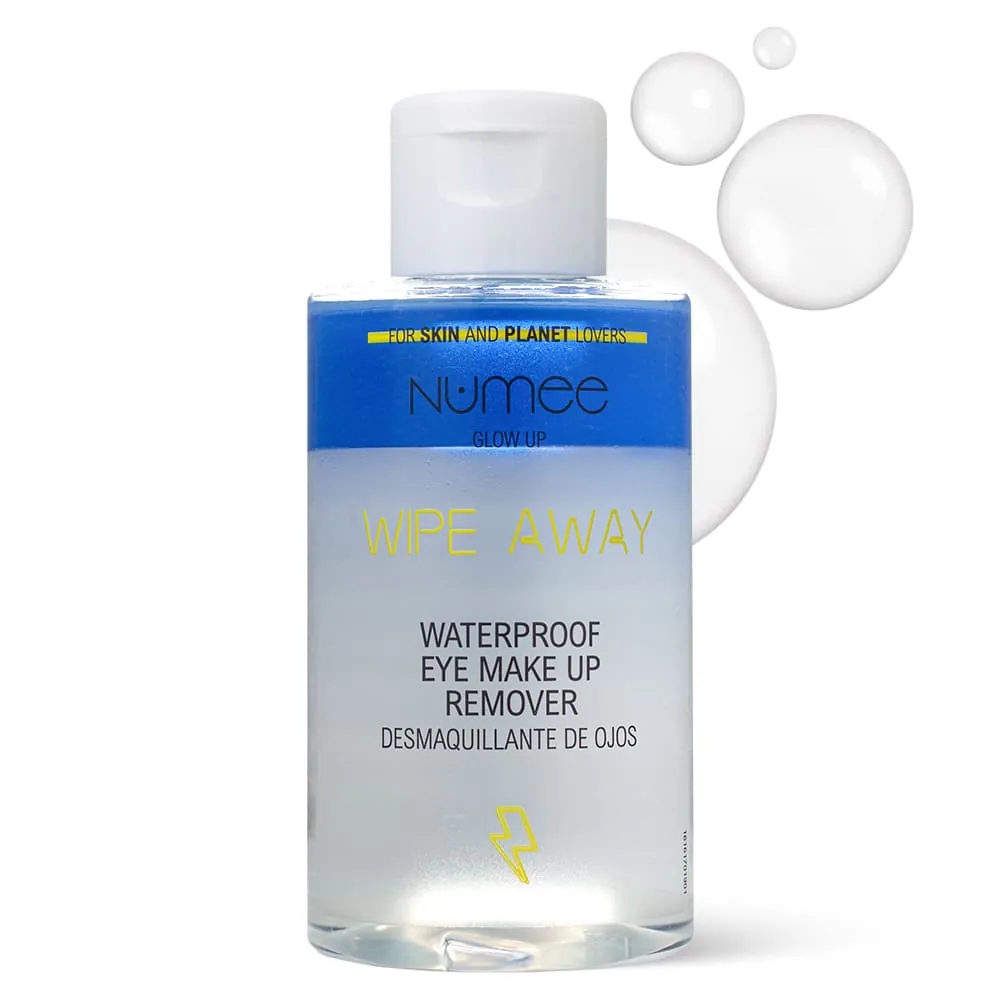 Apa Micelara Bifazica Numee Glow Up Wipe Away Waterproof Eye Makeup Remover