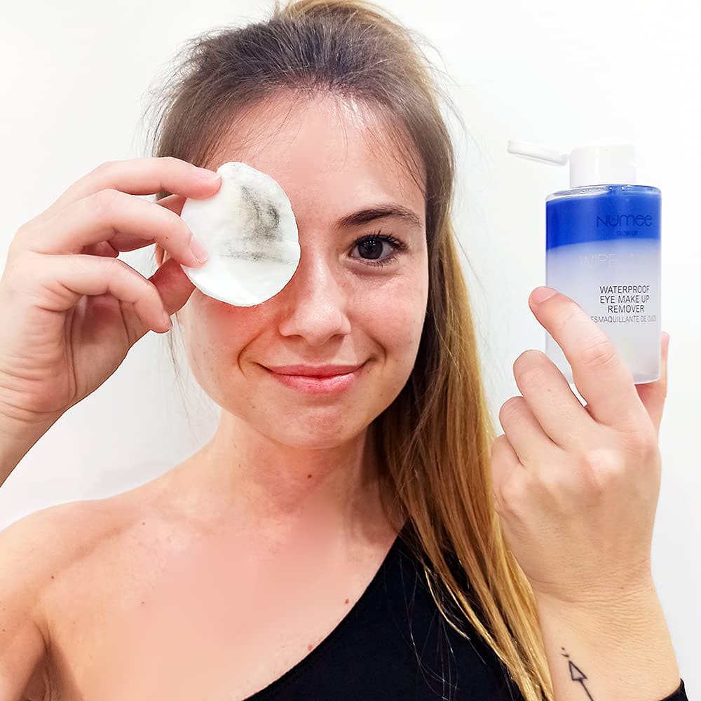 Apa Micelara Bifazica Numee Glow Up Wipe Away Waterproof Eye Makeup Remover