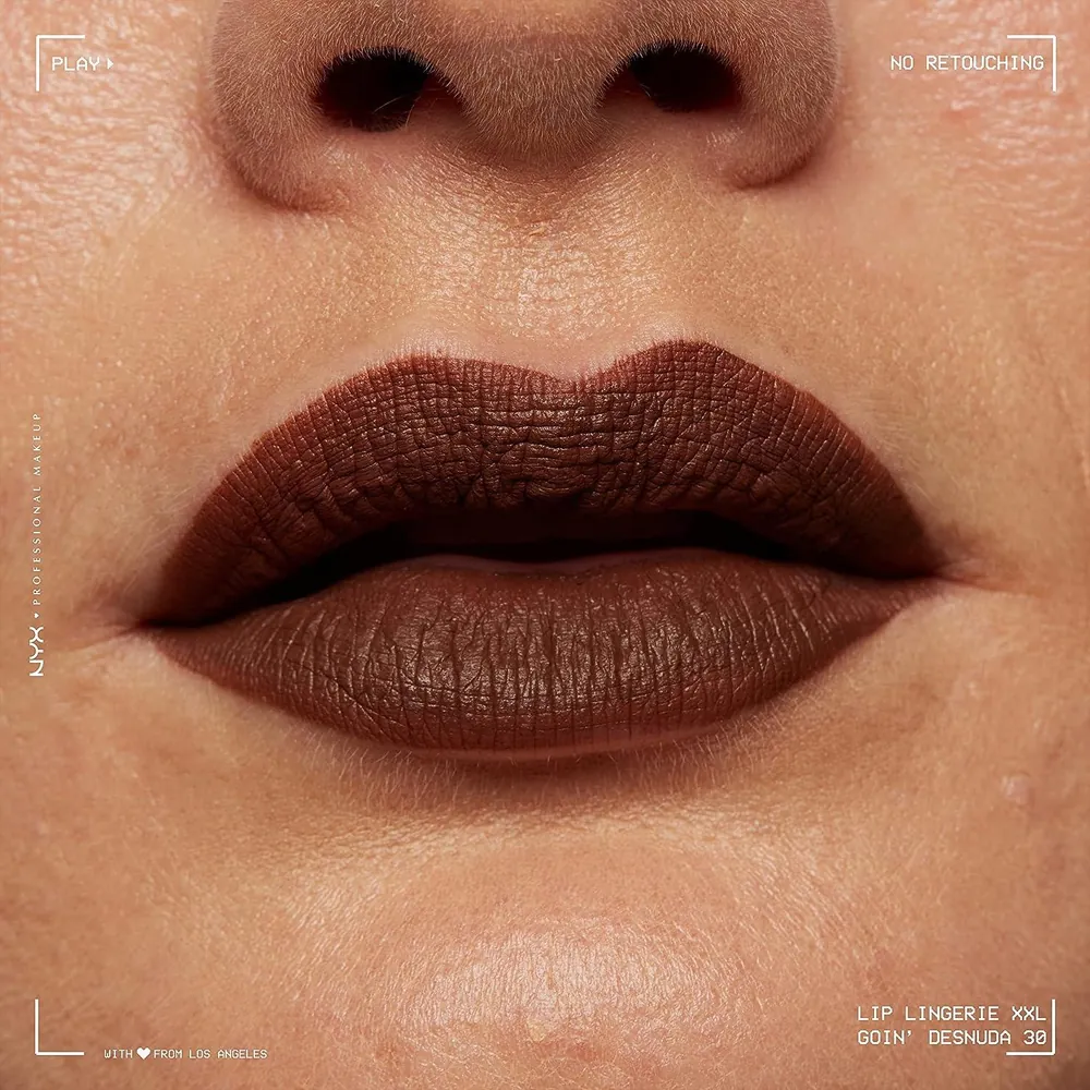 Ruj lichid mat NYX Professional Makeup Lip Lingerie XXL Goin` Desnuda