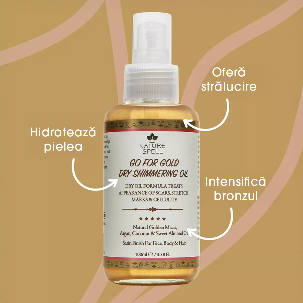 Ulei Stralucitor Nature Spell Golden Shimmering Oil