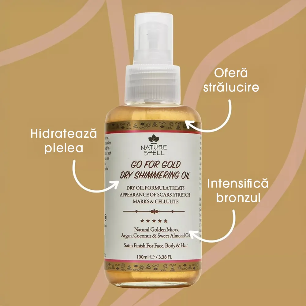 Ulei Stralucitor Nature Spell Golden Shimmering Oil