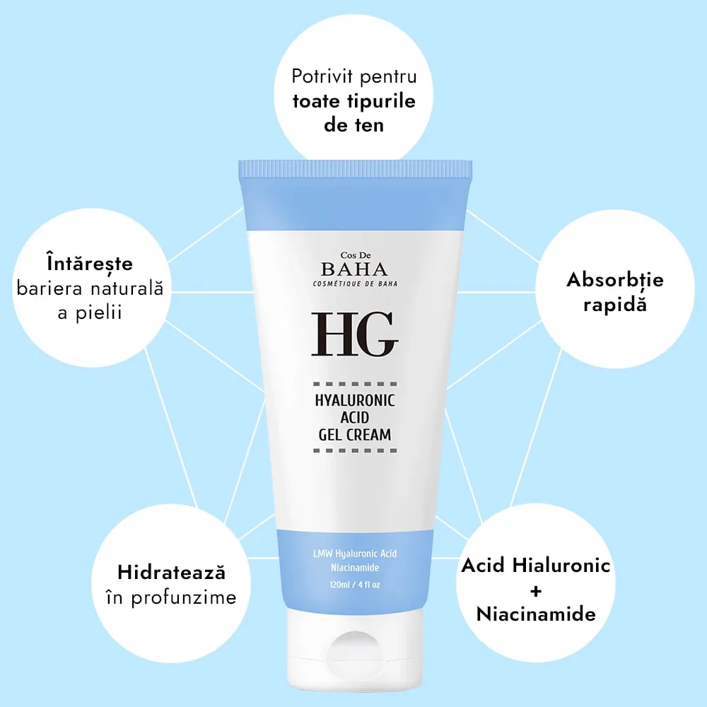 Gel Crema cu Acid Hialuronic - Cos DE BAHA Hyaluronic Gel Cream