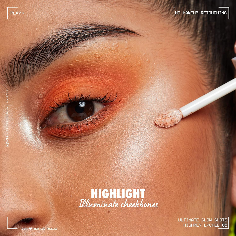 Fard de Pleoape Lichid NYX Professional Makeup Ultimate Glow Shots Highkey Lychee