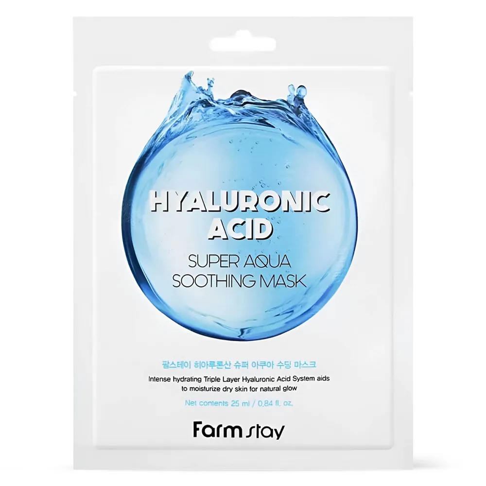 Masca Hidratanta Farmstay Hyaluronic Acid Super Aqua Soothing Mask
