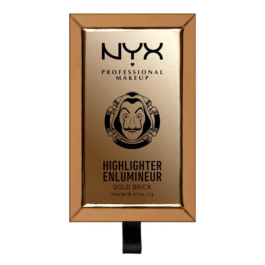 Iluminator NYX Professional Makeup La Casa de Papel Highlighter Gold Brick