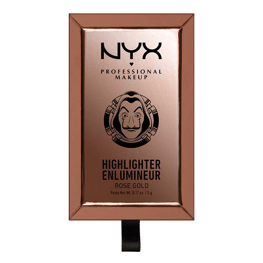 Iluminator NYX Professional Makeup La Casa de Papel Highlighter Rose Gold