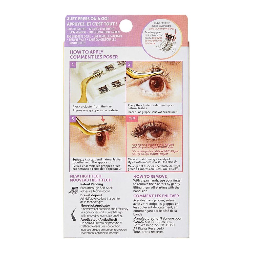 Gene False Kiss USA imPRESS Press On Single Authentic Natural