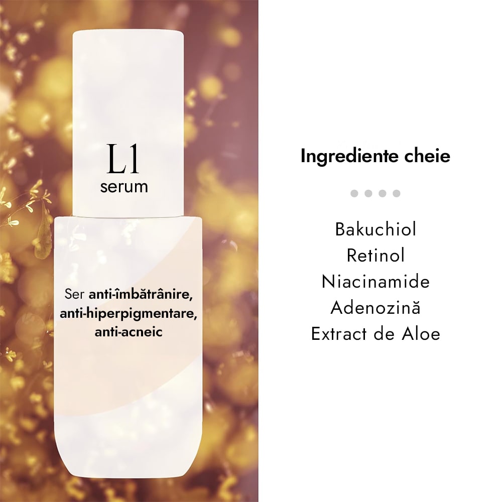 Ser cu retinol Level 1 - Cos DE BAHA L1 Bakuchiol 2% + Retinol 0.15% Serum 30ml 